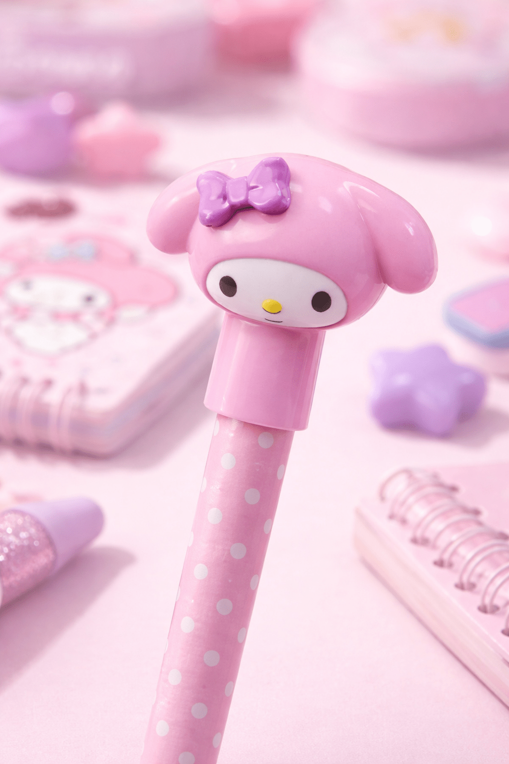 My Melody pencil topper set Sanrio cute stationery gift for students - Overrated Korean Beauty & More