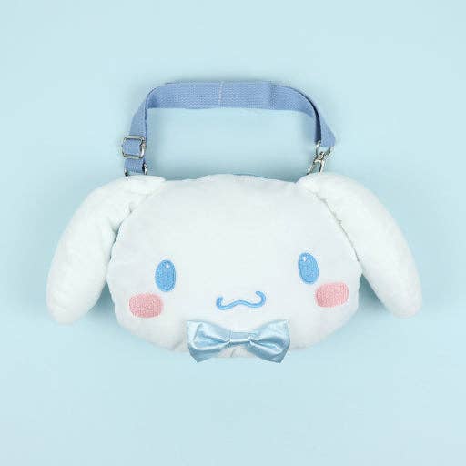 Sanrio Plush Face Crossbody Bag Ver.2: Cinnamoroll - OVERRATED