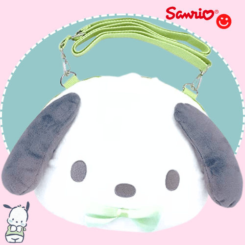 Sanrio Pochacco Plush Face Crossbody Bag - OVERRATED