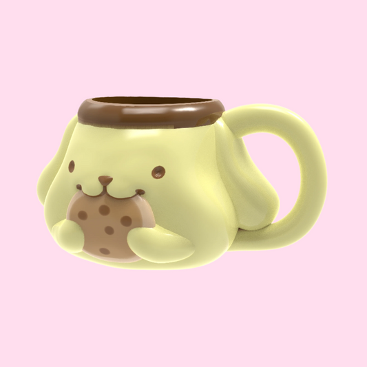 Sanrio Pompompurin Ceramic 3D Sculpted Mug - OVERRATED