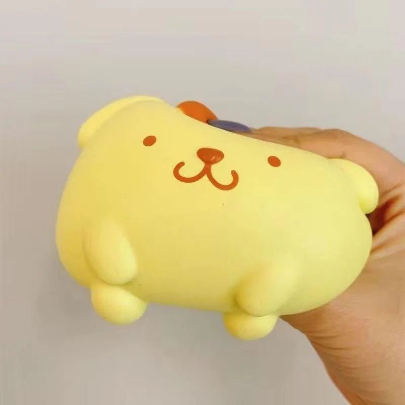 Sanrio Pompompurin squishy toy palm-sized foam squeeze toy officially licensed kawaii - Overrated Korean Beauty & More