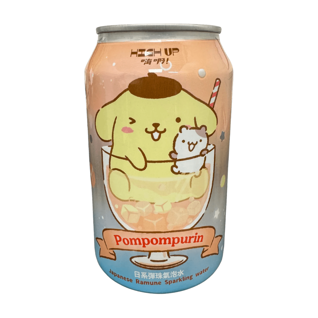 Sanrio Ramune Sparkling Water Grape Flavor 330ml - OVERRATED