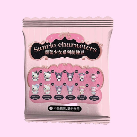 Sanrio blind bag figures Sweet Girl series with Hello Kitty Kuromi pastel kawaii collectible - Overrated Korean Beauty & More