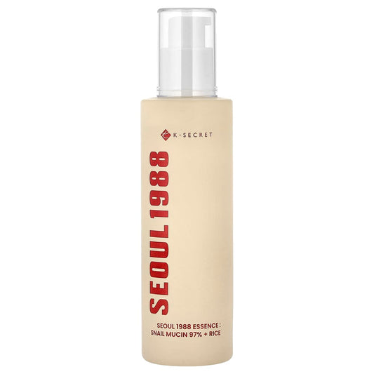Seoul 1988 Essence, Snail Mucin 97% + Rice, 3.38 fl oz (100 ml) - OVERRATED