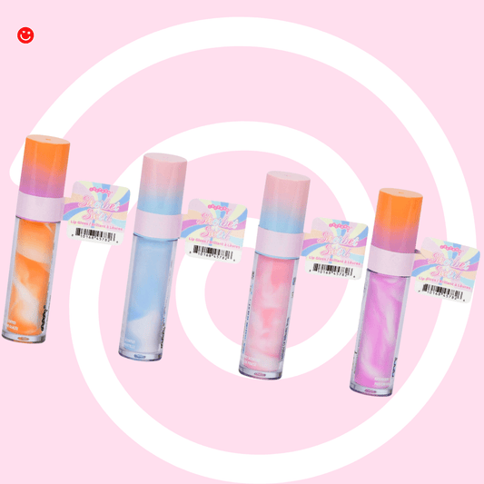 SHERBET SWIRL LIP GLOSS PDQ - 24 PIECES - OVERRATED