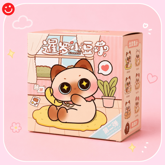 Siamese Bean Cat Mini Figure Blind Box - OVERRATED
