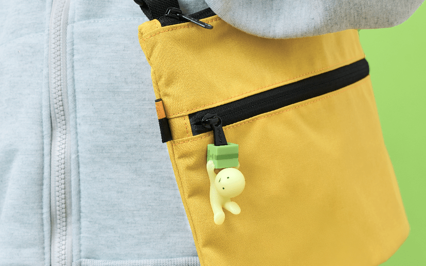 Smiski glow in the dark figure ZipperBite Falling Down collectible charm - Overrated Korean Beauty & More