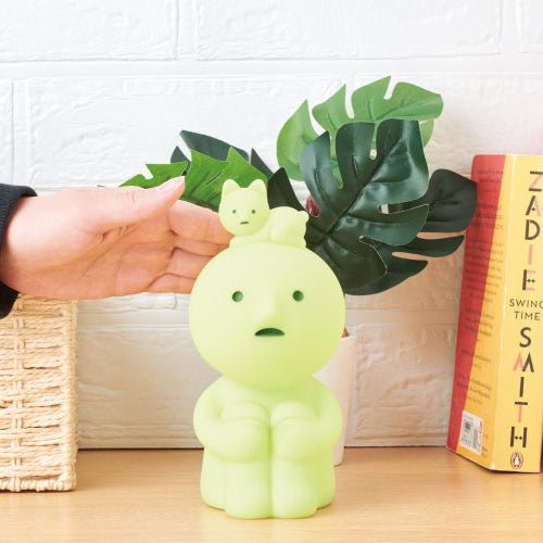 Smiski touch light close-up face with SMISkitty kawaii collectible figure - Overrated Korean Beauty & More