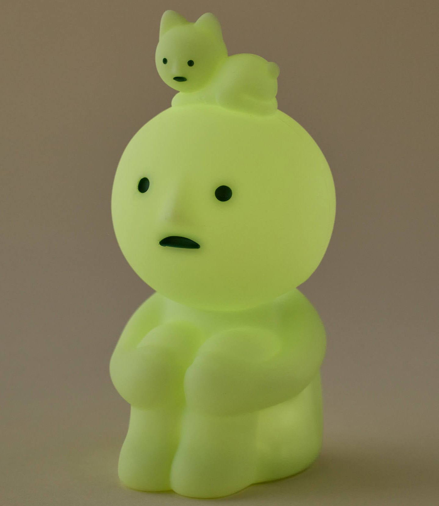 Smiski touch light scale comparison hand holding figure kawaii Living Series nightlight - Overrated Korean Beauty & More
