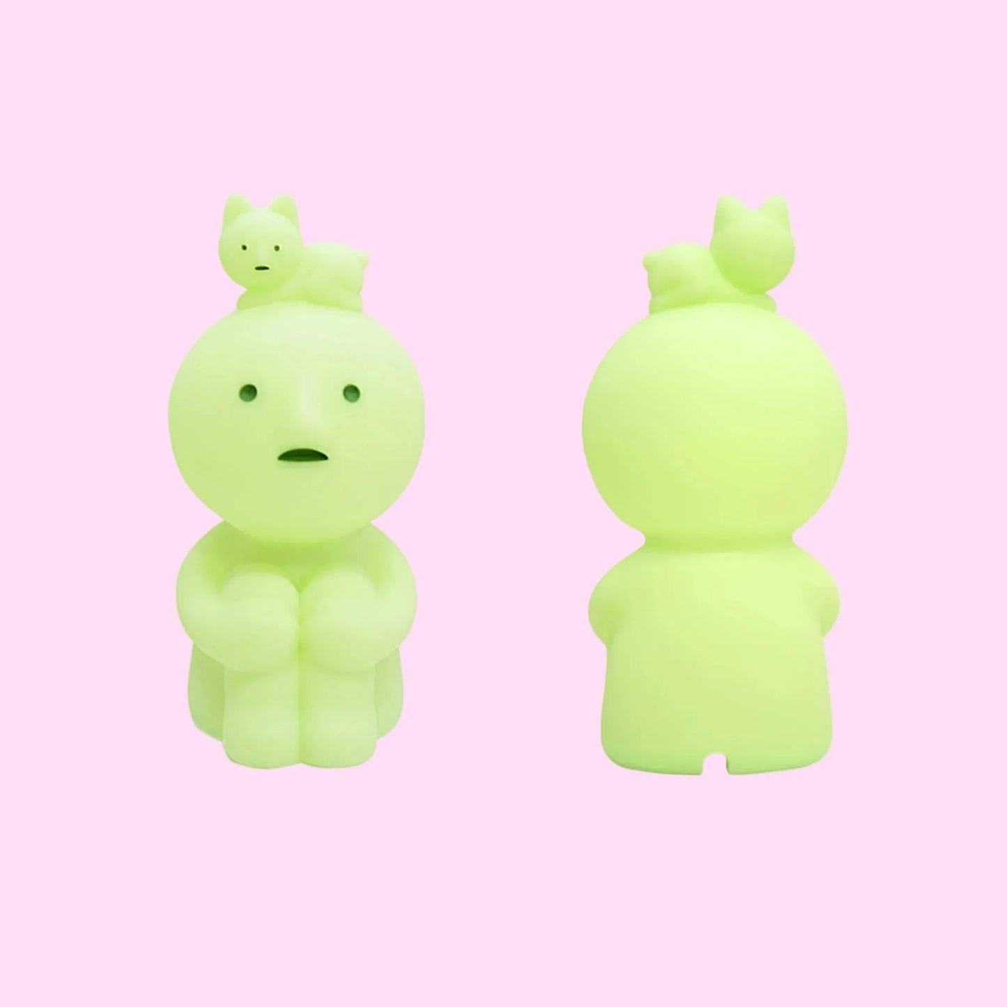 Smiski touch light pink green variants soft glow kawaii night lamp - Overrated Korean Beauty & More