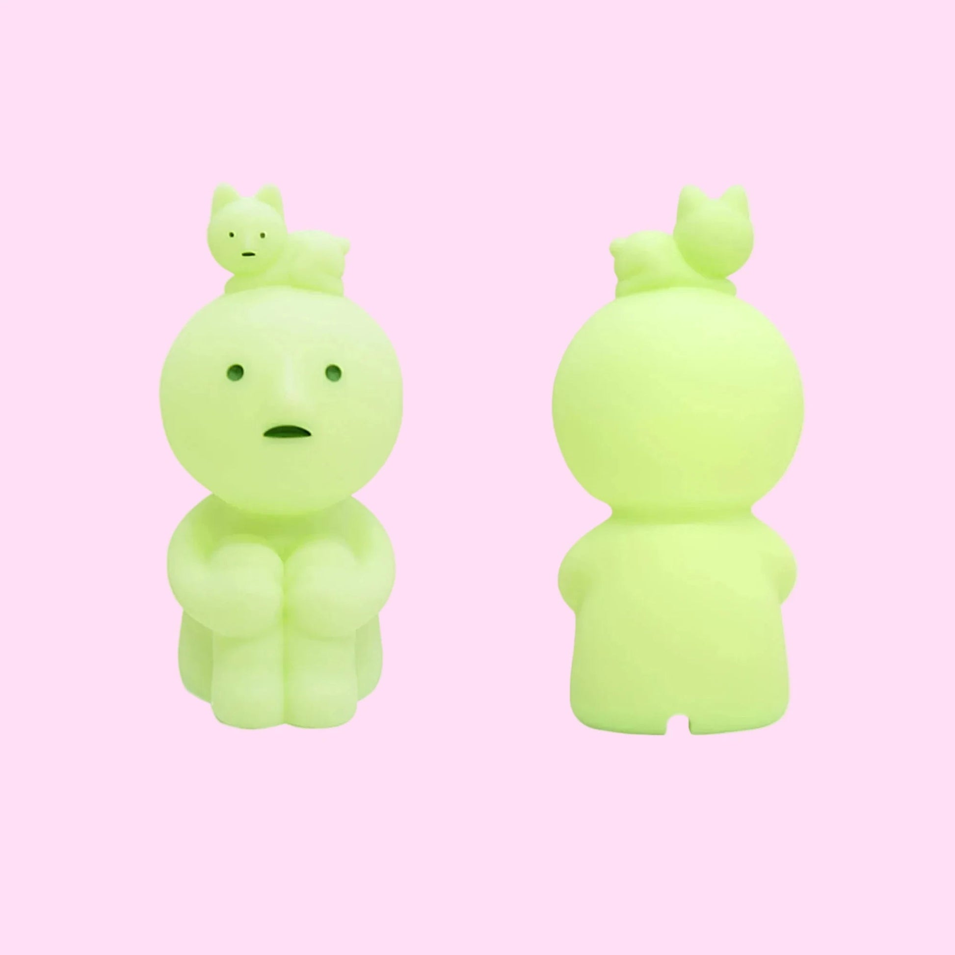 Smiski touch light pink green variants soft glow kawaii night lamp - Overrated Korean Beauty & More