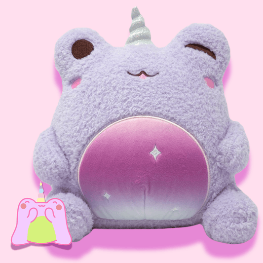 Soft Fluffy Purple Fairy Uni - Wawa Unicorn Frog Plushie - OVERRATED