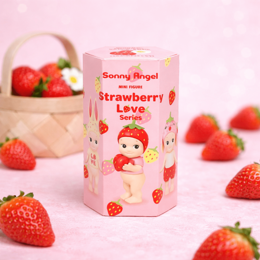 Sonny Angel Strawberry Love Series figures with strawberry accessories - Overrated Korean Beauty