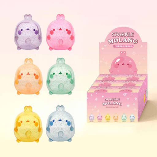 Sparkle Molang Random Figure – Cute Glitter Edition - OVERRATED
