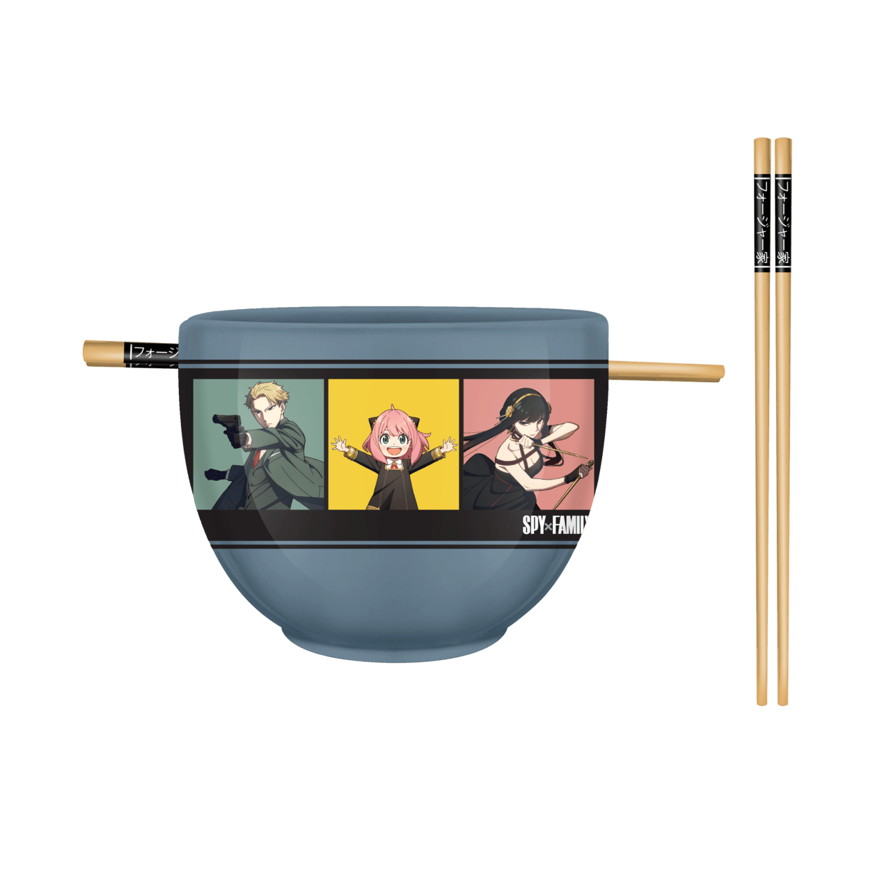Spy X Family Color Blocks Grid 20oz Ceramic Ramen Bowl - OVERRATED