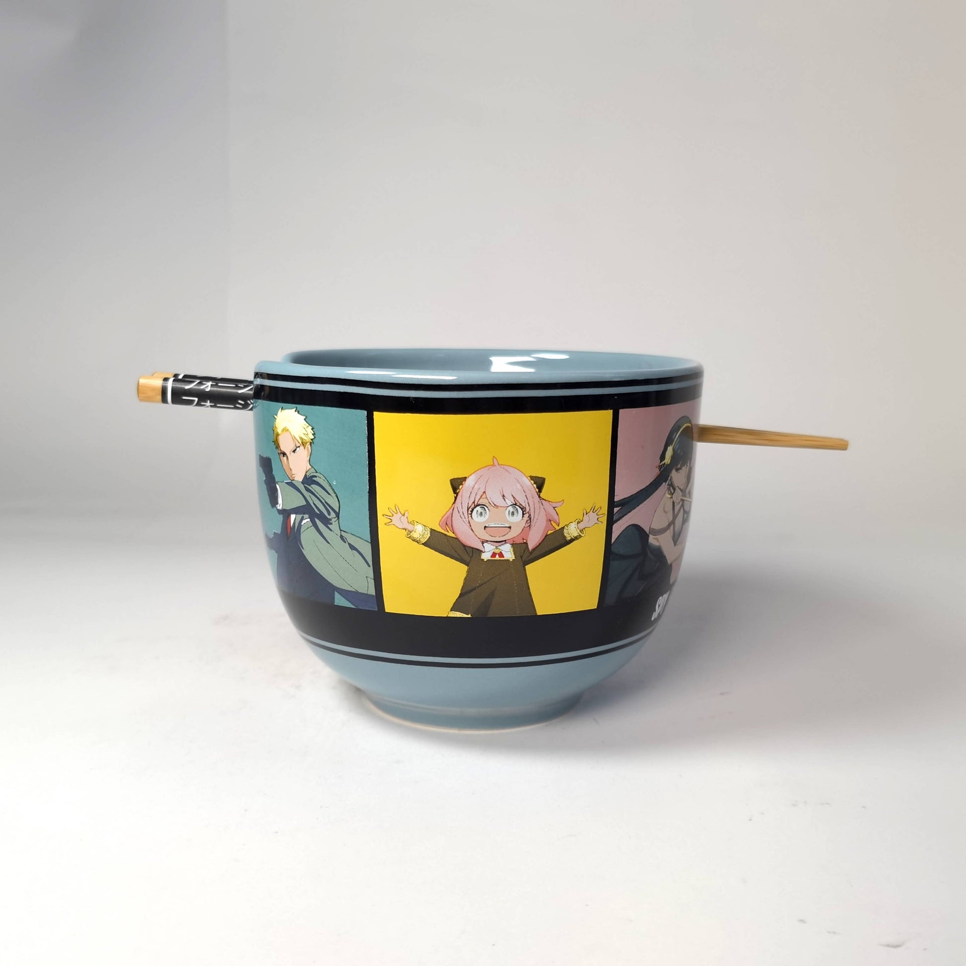 Spy X Family Color Blocks Grid 20oz Ceramic Ramen Bowl - OVERRATED