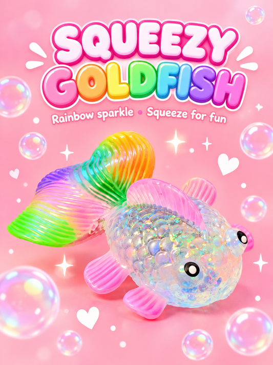 Squeezy Goldfish Squishy – Color Options - OVERRATED