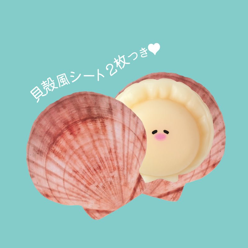 Squishy blind box YELL Relaxing Scallop collection display view - Overrated Korean Beauty & More