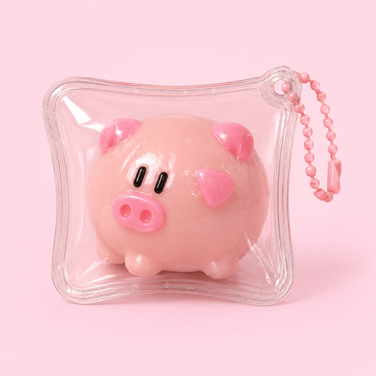 Taba Squishy Keychain Pouch – Piggy & Sesame Bun - OVERRATED