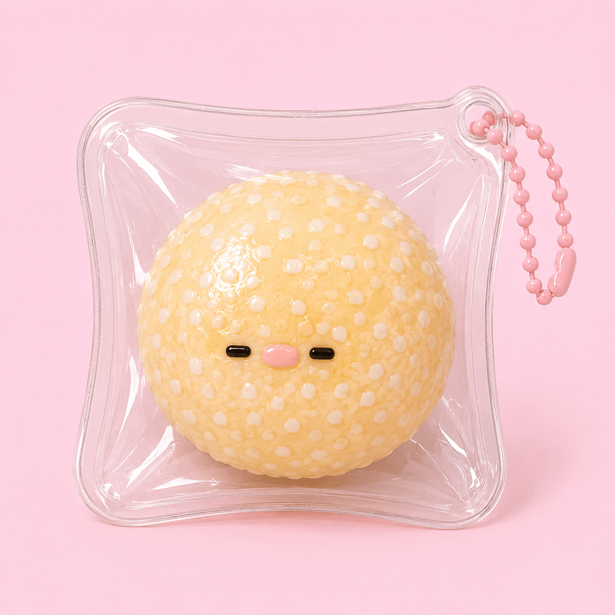 Taba Squishy Keychain Pouch – Piggy & Sesame Bun - OVERRATED