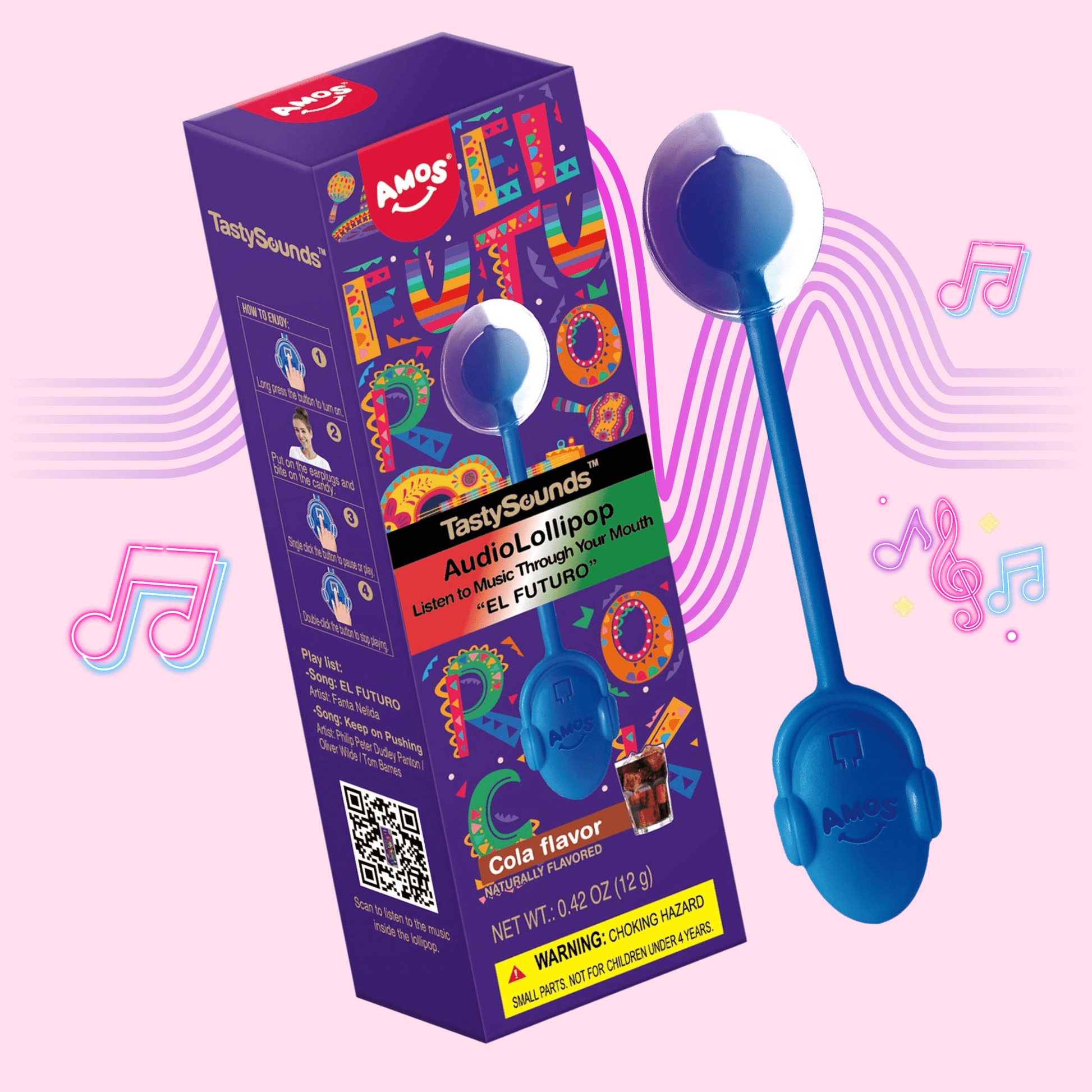 Tasty Sounds Cola Lollipop Plays Spanish Music - OVERRATED