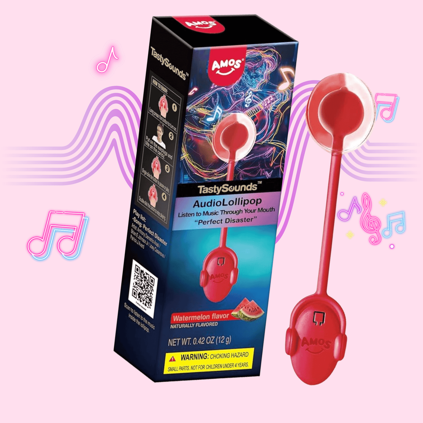 Tasty Sounds Watermelon Lollipop Plays K - pop Music - OVERRATED