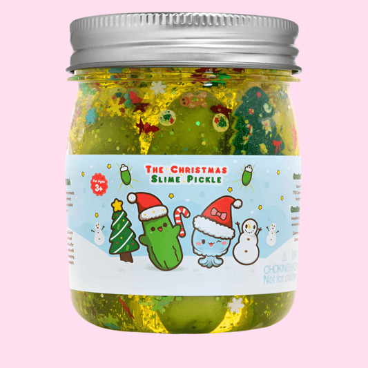 The Christmas Pickle Clear Slime - OVERRATED