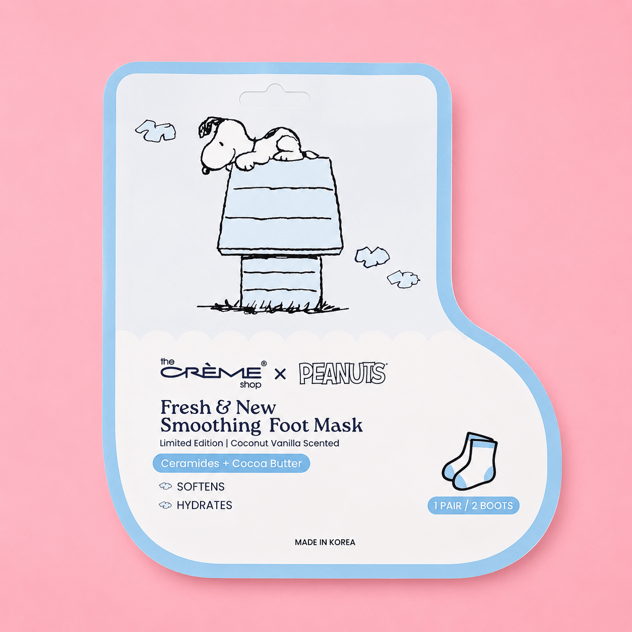 The Crme Shop Peanuts Snoopy Fresh & New Foot Mask - OVERRATED