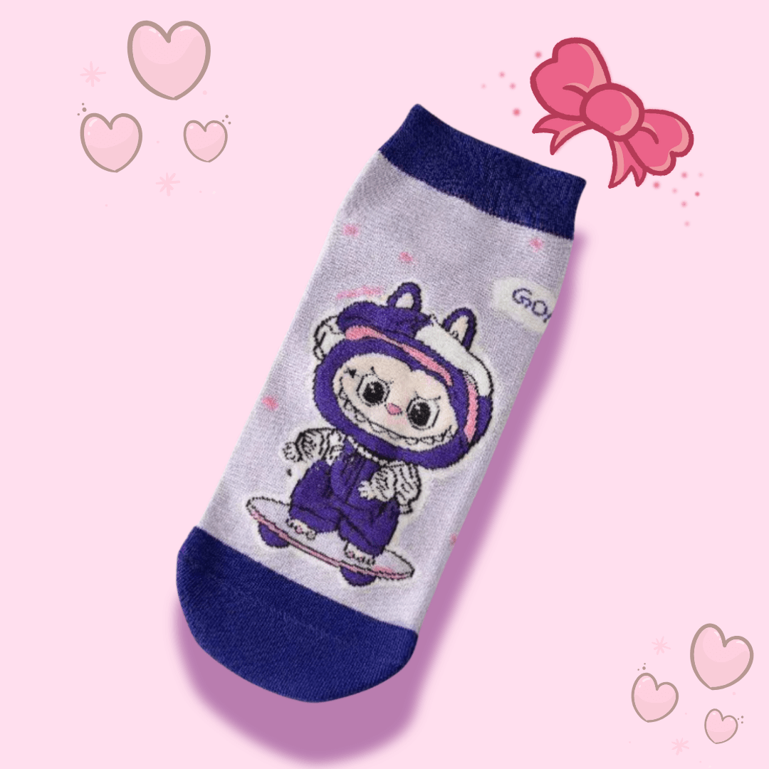 The Monsters Labubu Cotton Ankle Sock - OVERRATED