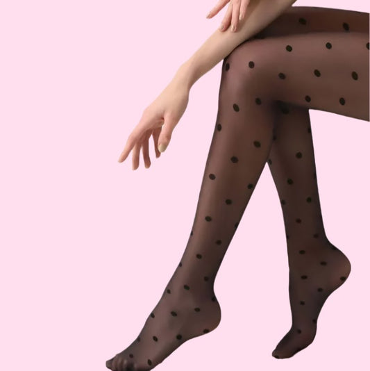 Tights with medium polka dot pattern - OVERRATED