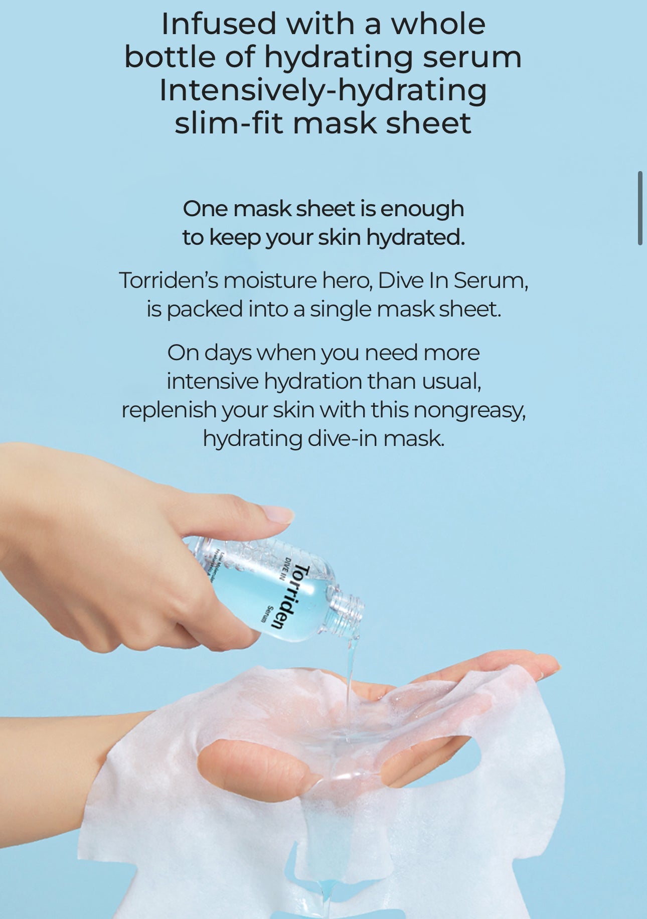 Torriden Dive In Low Molecular Hyaluronic Acid Mask Sheet - OVERRATED