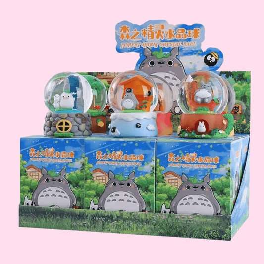 Totoro Forest Spirit Crystal Ball Night Light | Cute Anime Lamp & Desk Decoration - OVERRATED