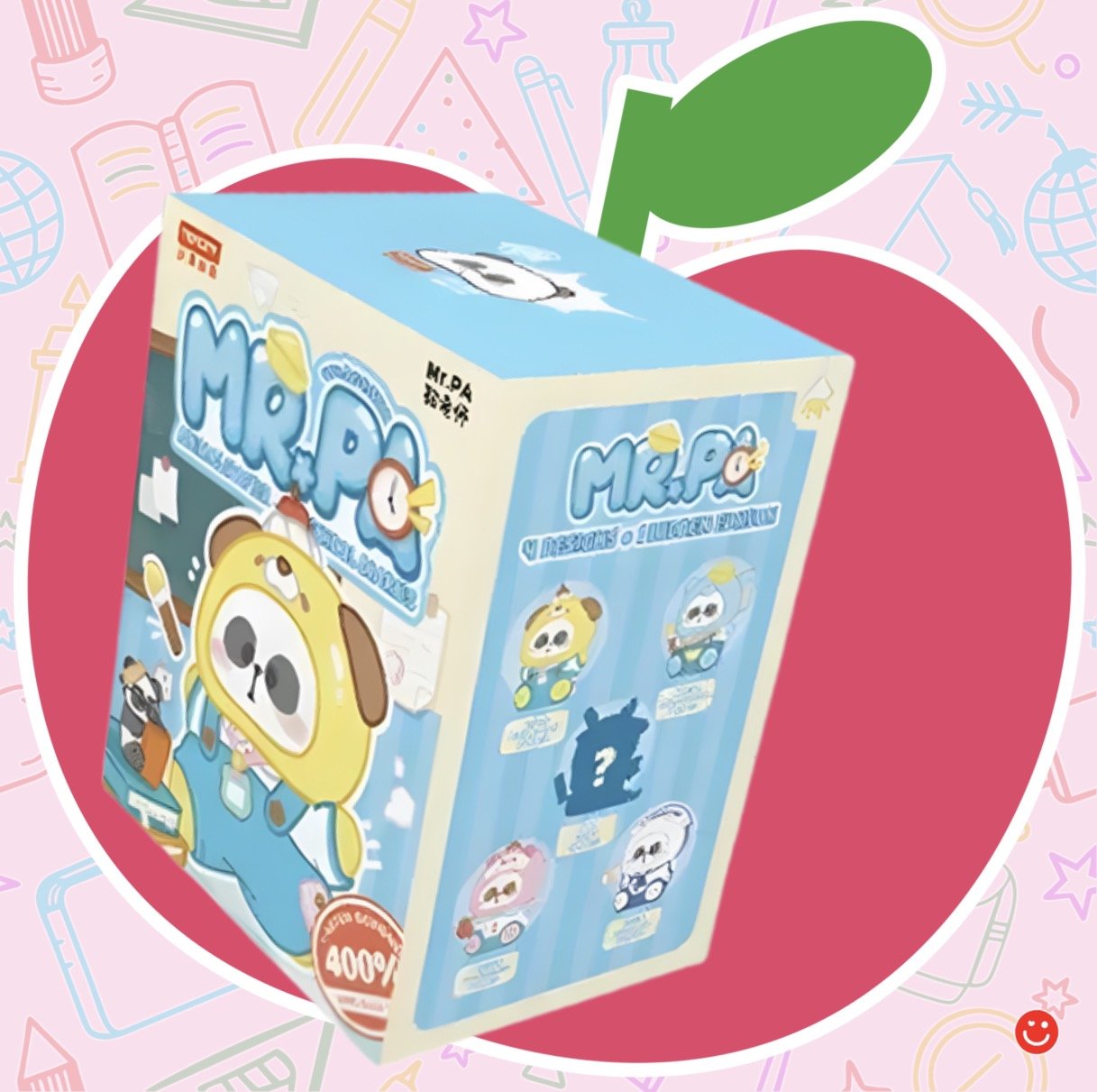 Toy City 400% Mr. Pa Animal's After - School Diaries Series Plush Blind Box - OVERRATED