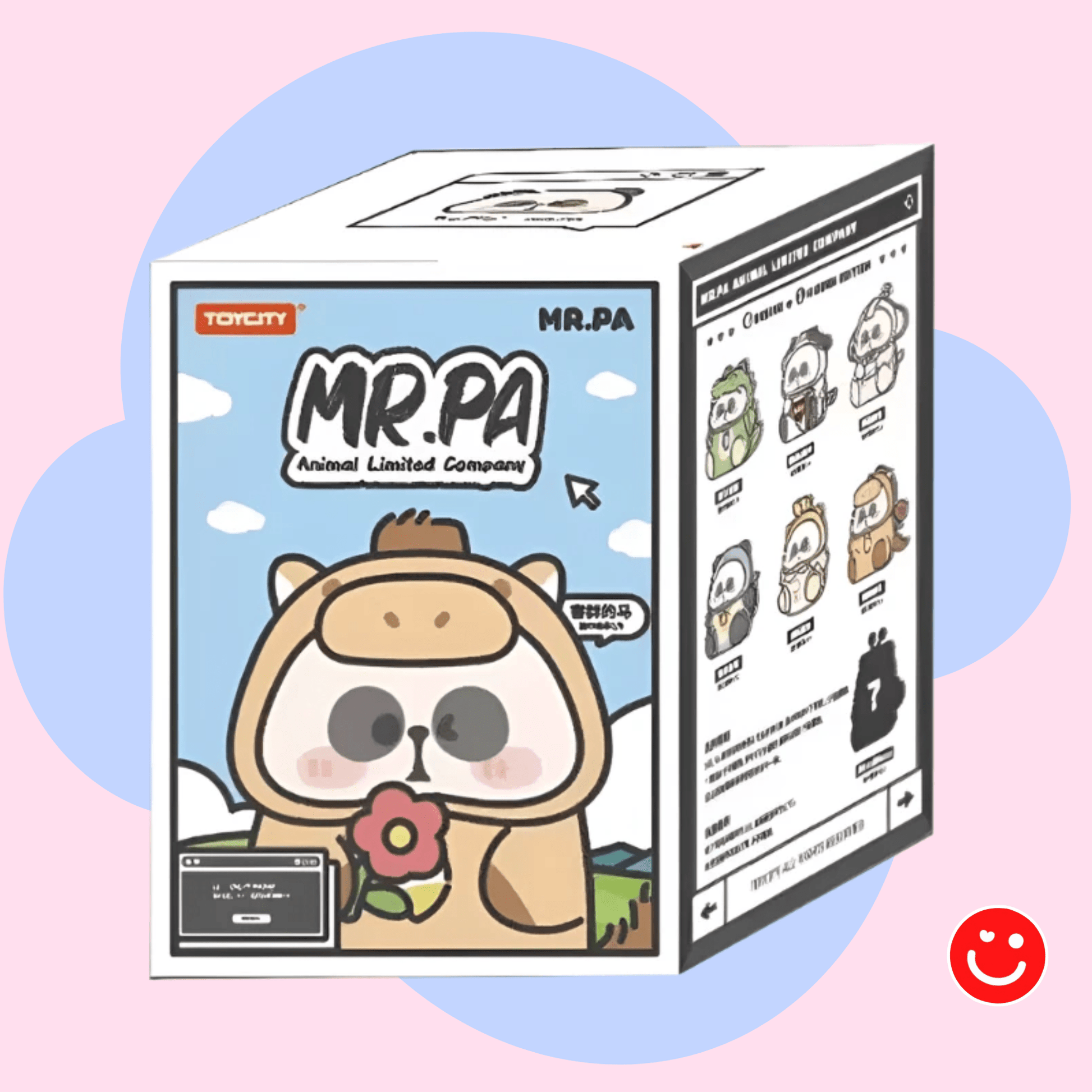 TOY CITY MR. PA Animal Company Plush Keychain Blind Box - OVERRATED