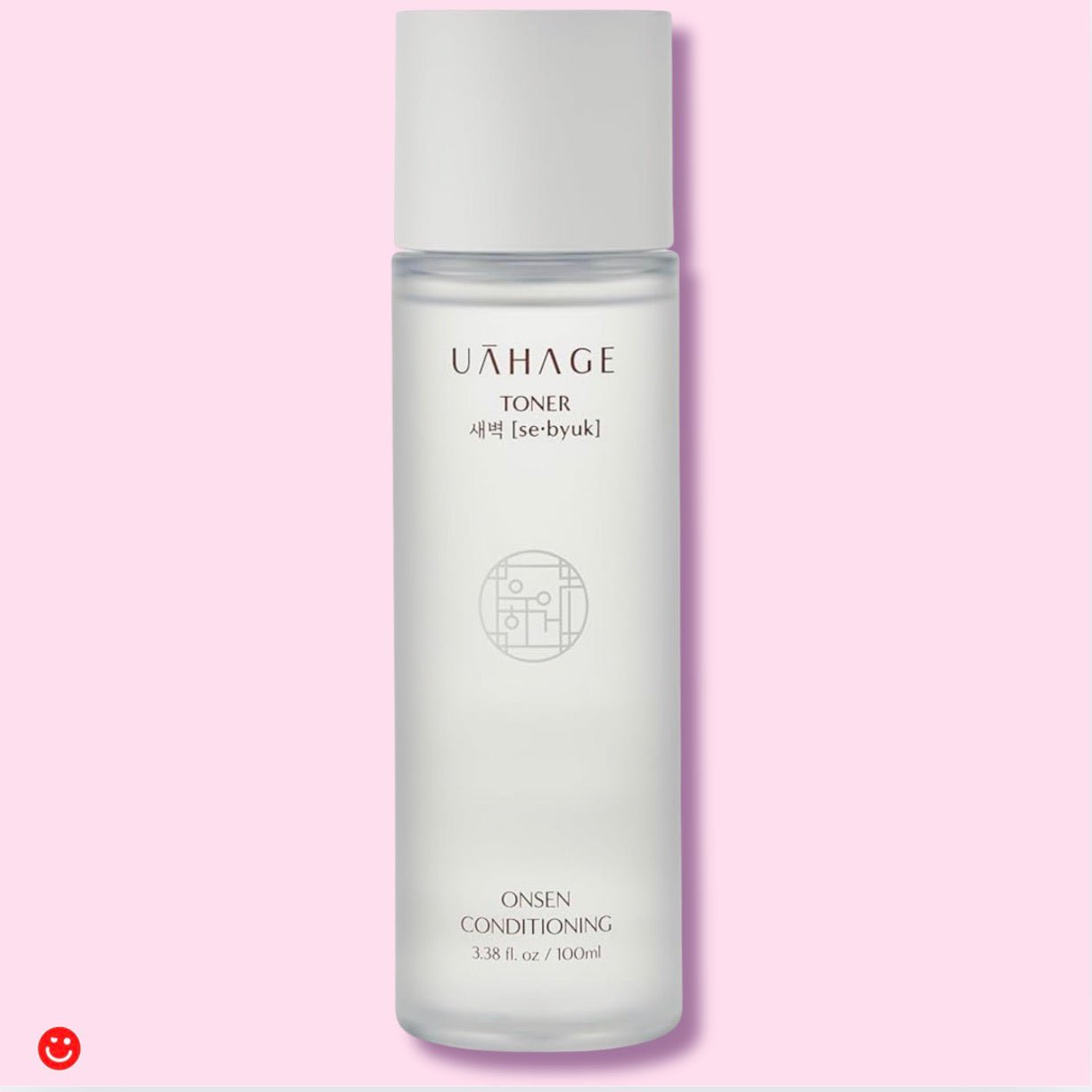 Korean toner skincare UAHAGE Sebyuk Onsen bottle front view - Overrated Korean Beauty & More