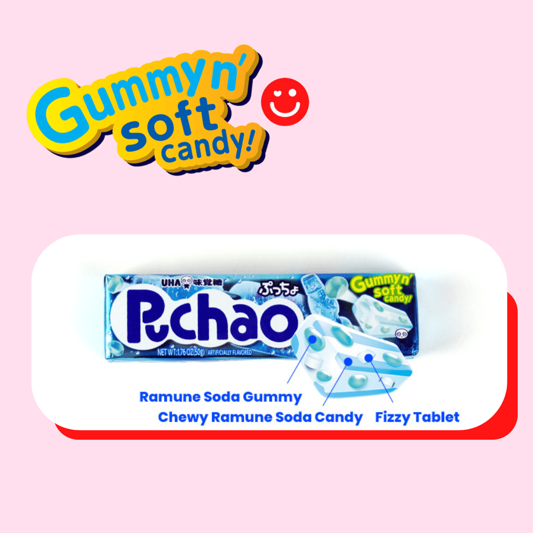 UHA Puchao Ramune Soda Soft Candy - OVERRATED