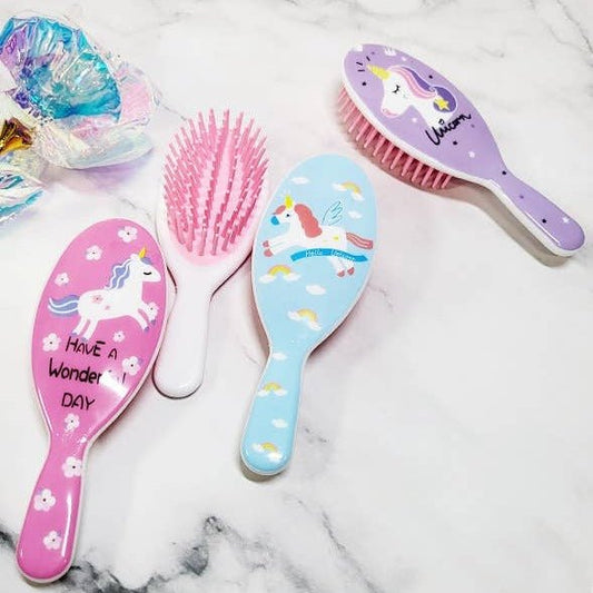 Unicorn Theme Hair Brush - OVERRATED