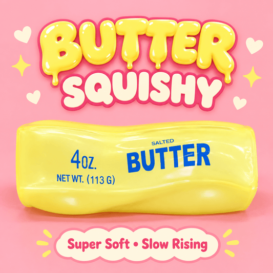 Vaseline Butter Squishy – 4 oz Slow-Rising Fidget Toy - OVERRATED