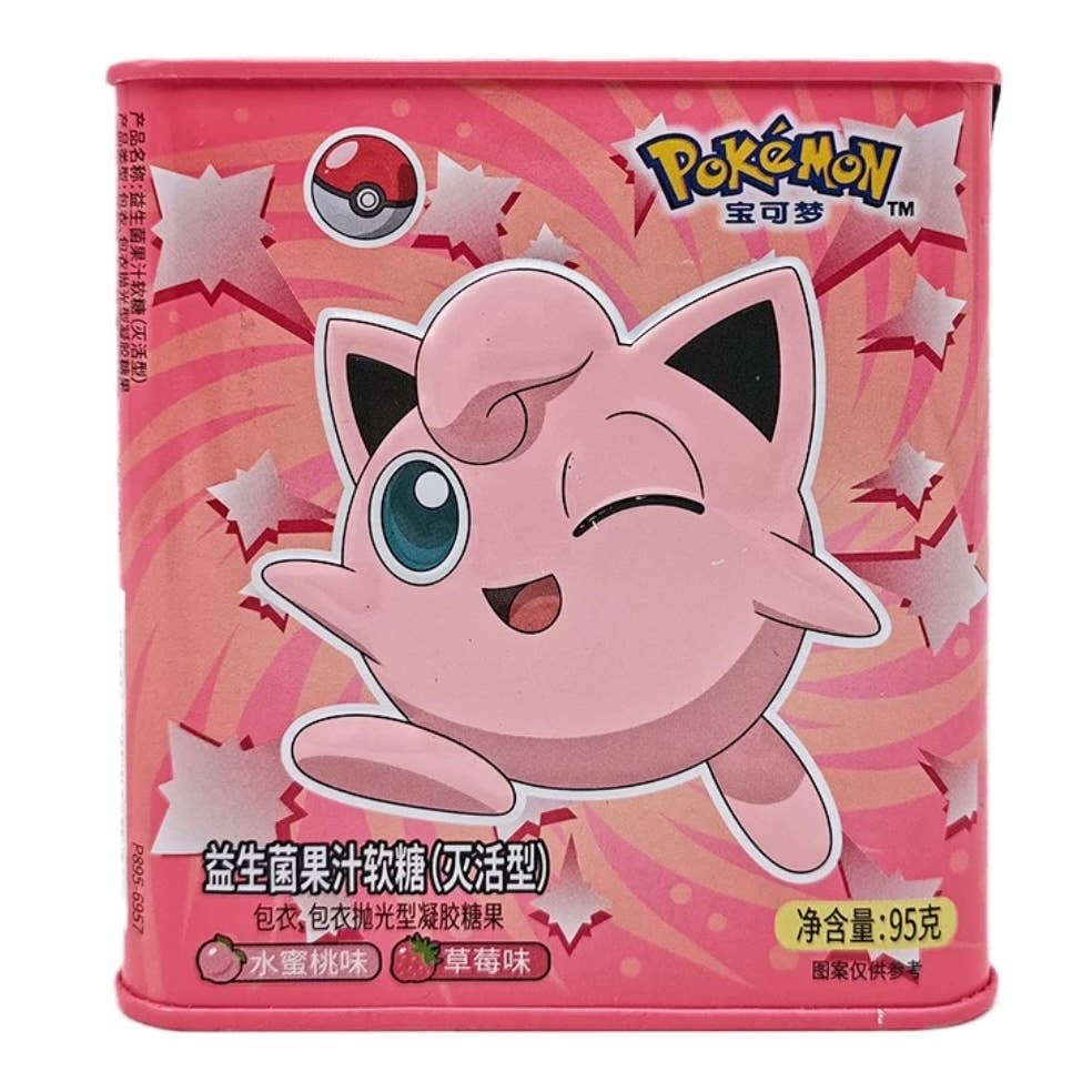 Pokemon Leda Juice Probiotics Soft Candy Strawberry&Peach Flavor 95g