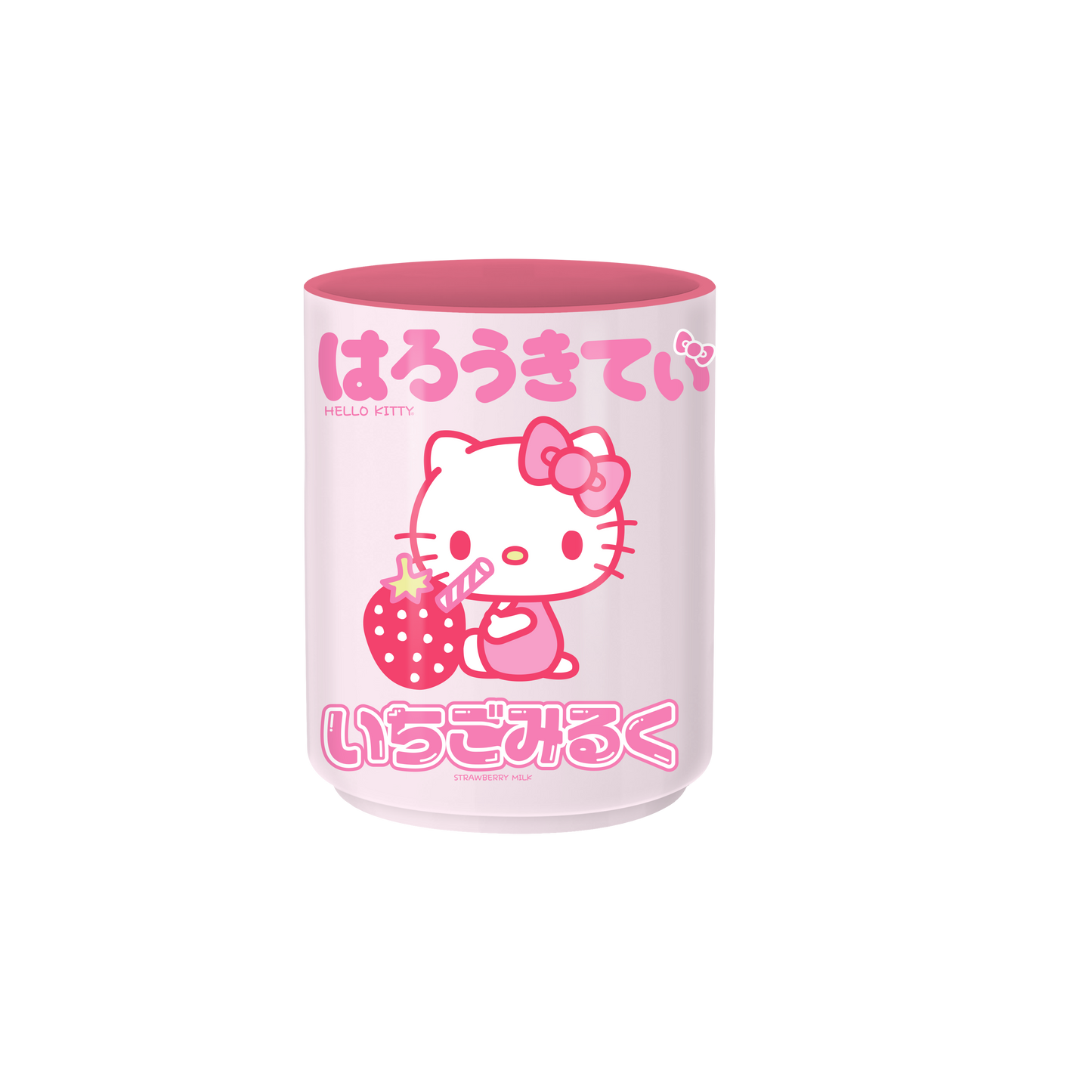 Hello Kitty Strawberry Milk 12oz Ceramic Asian Tea Cup