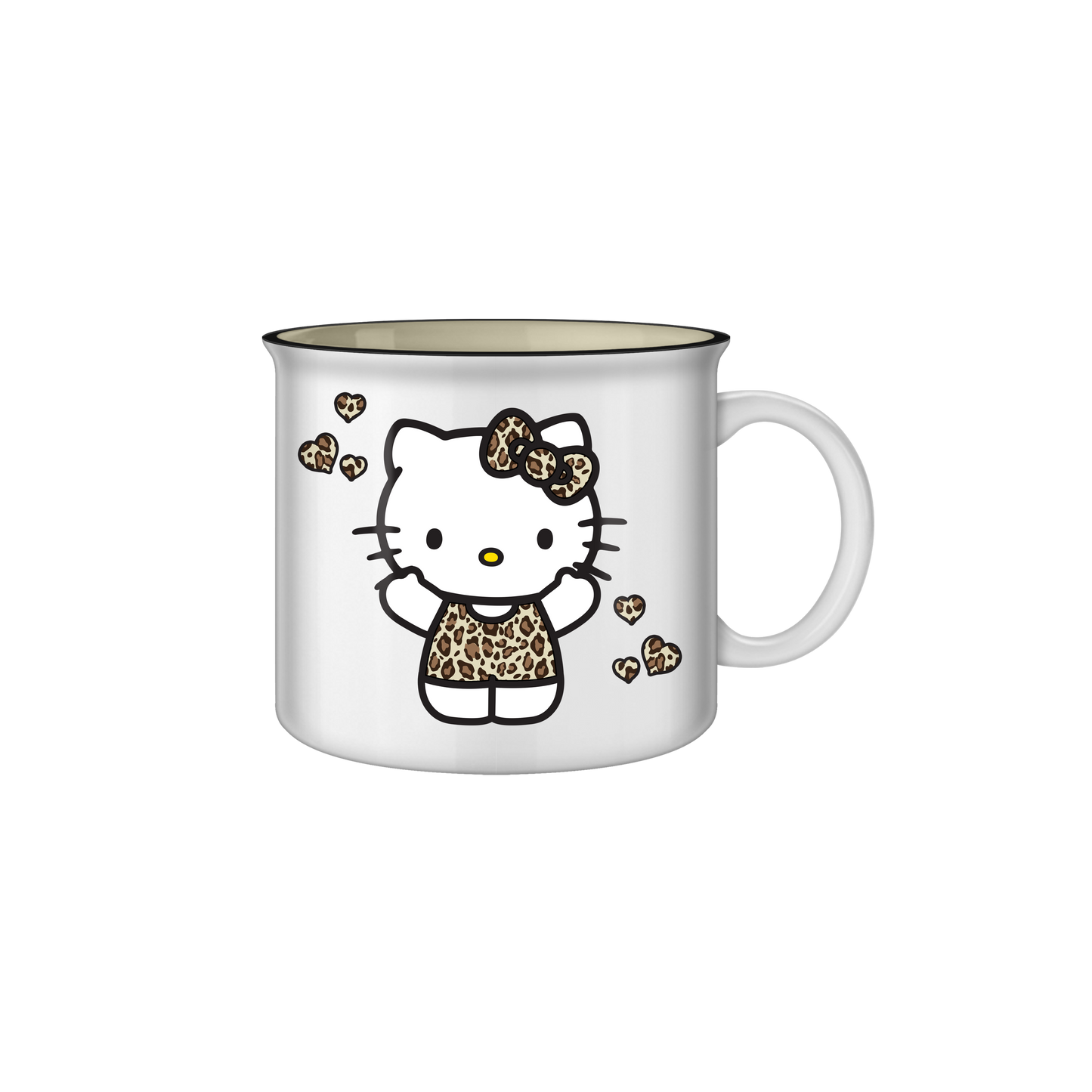 Hello Kitty Leopard Outfit 20oz Ceramic Camper Mug