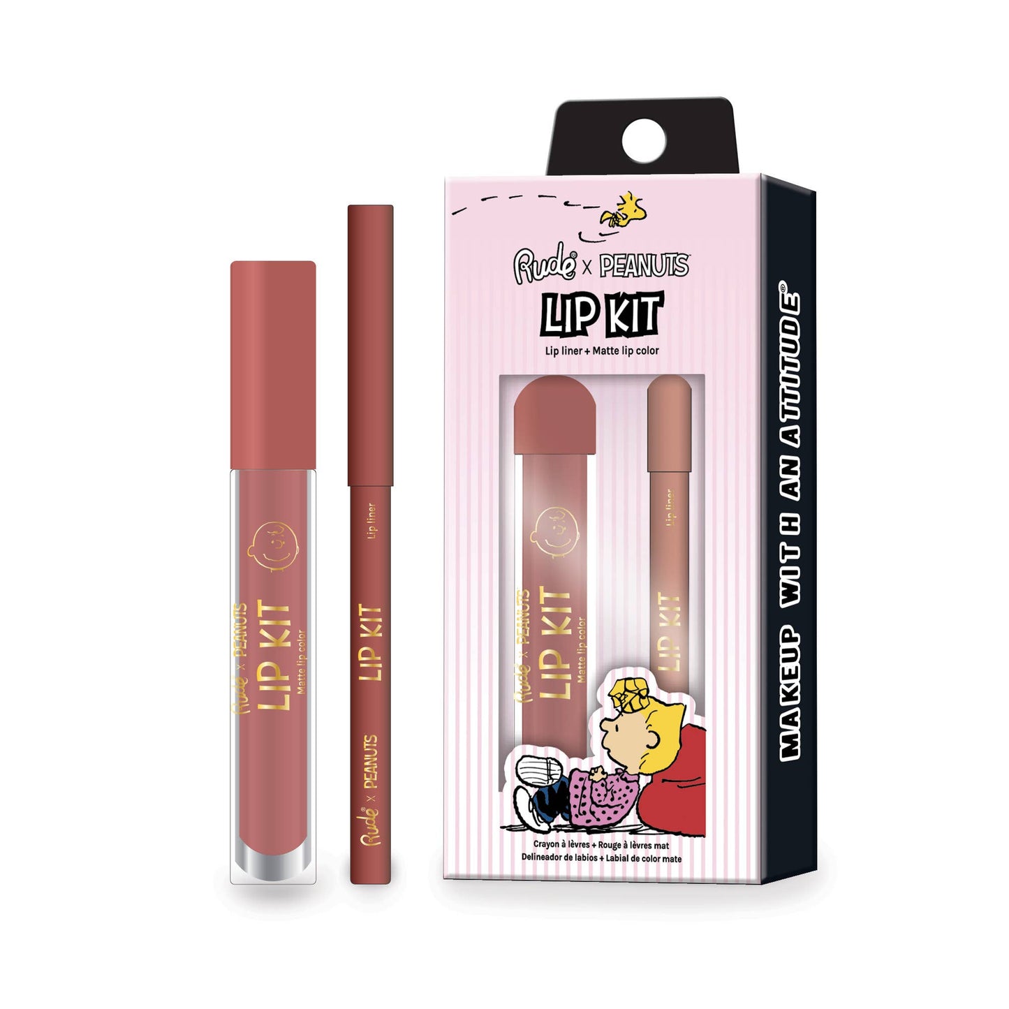 Peanuts Lip Kit - Lip Liner + Matte Lip Color: Nose Kiss