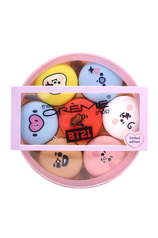 BT21 x CREME SHOP Baby Macaron Lip Balm Bundle Limited Edition