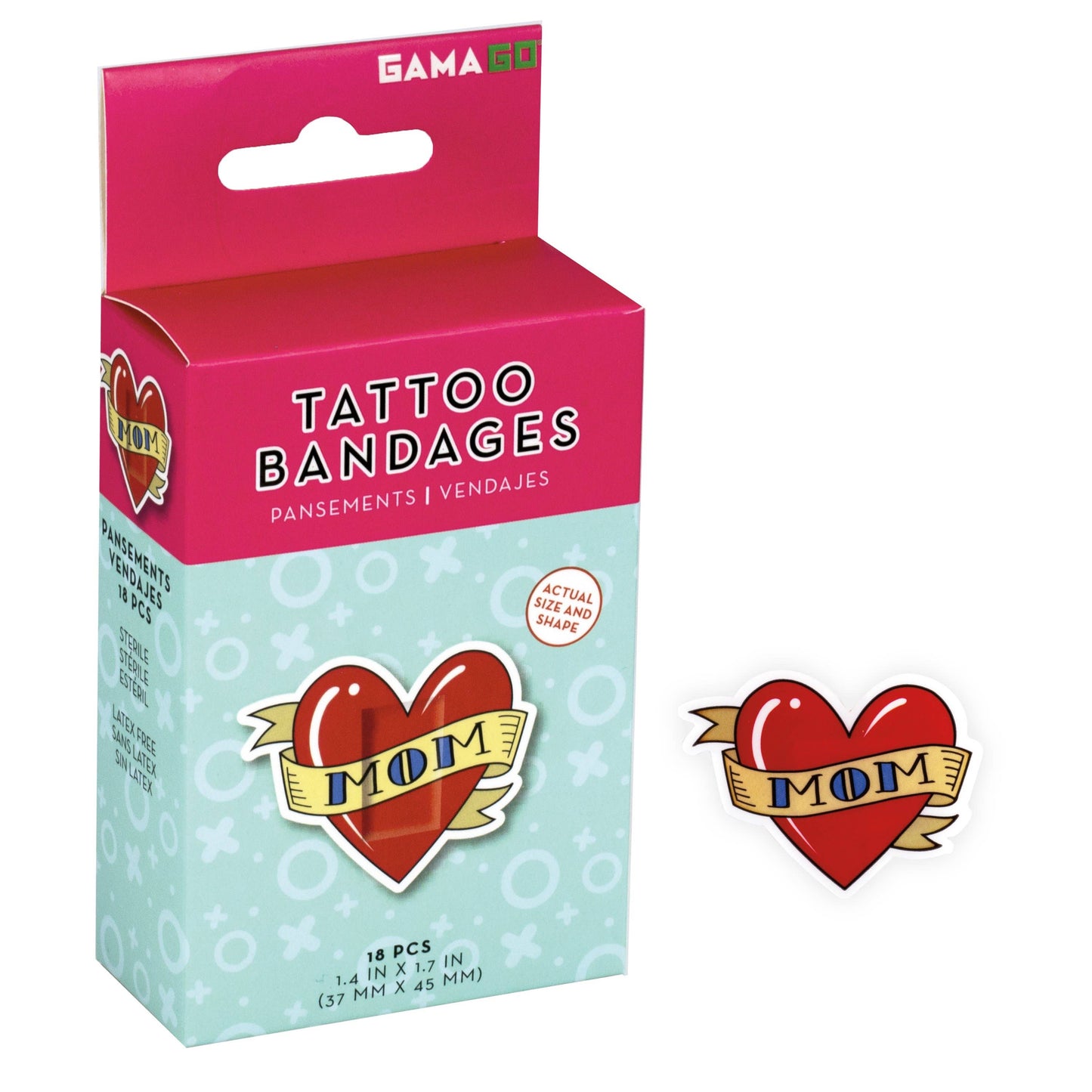 Mom Tattoo Adhesive Bandages