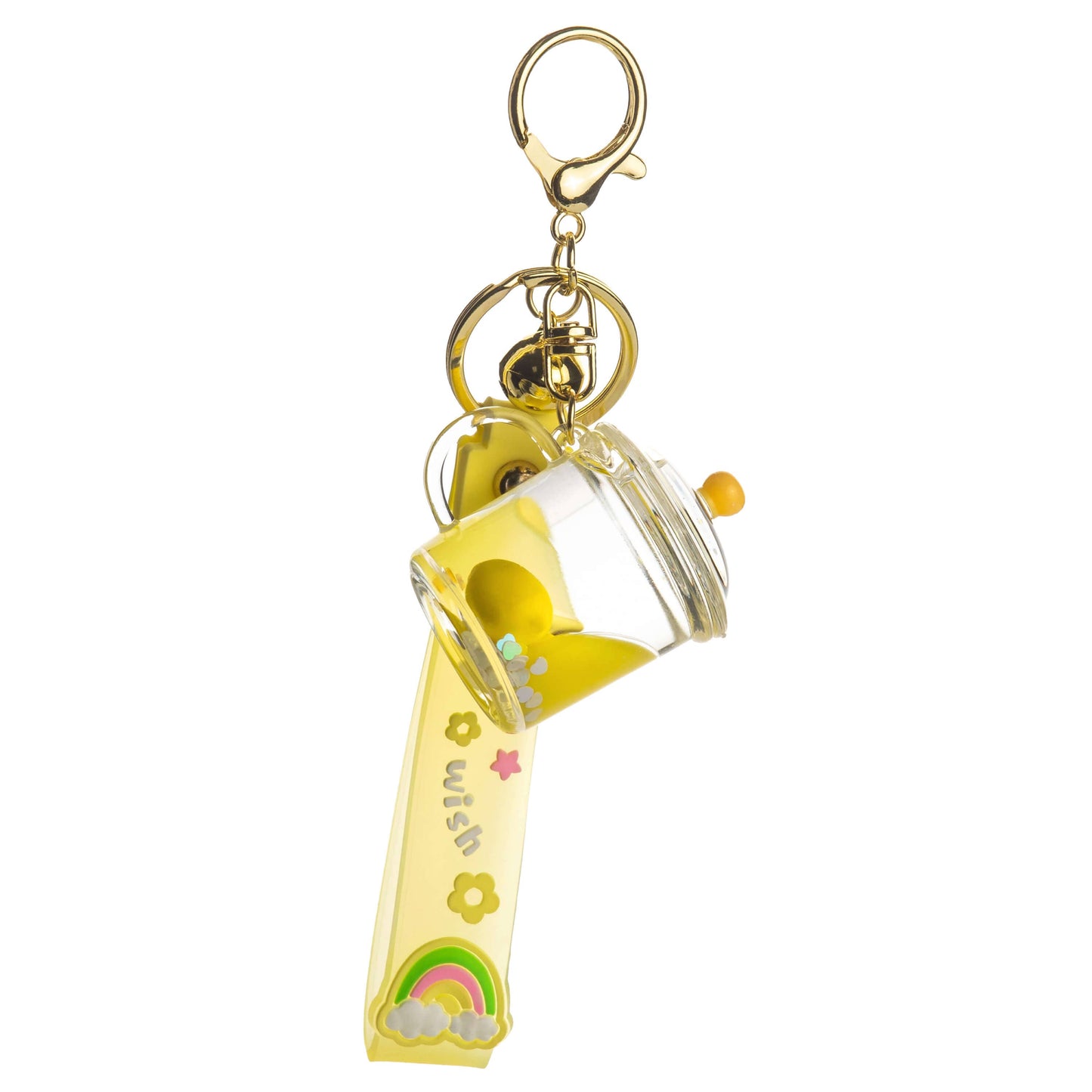 KIRA KIRA Yellow Cookie Jar Liquid Effect Sensory Keychain💛