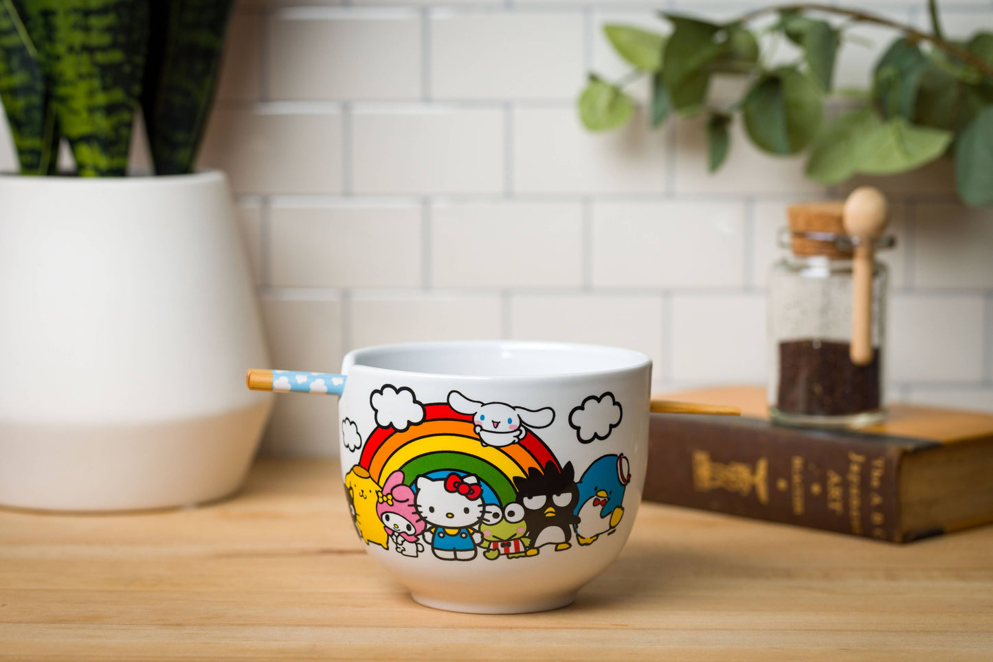 Hello Kitty and Friends Rainbow Ramen Bowl with Chopsticks