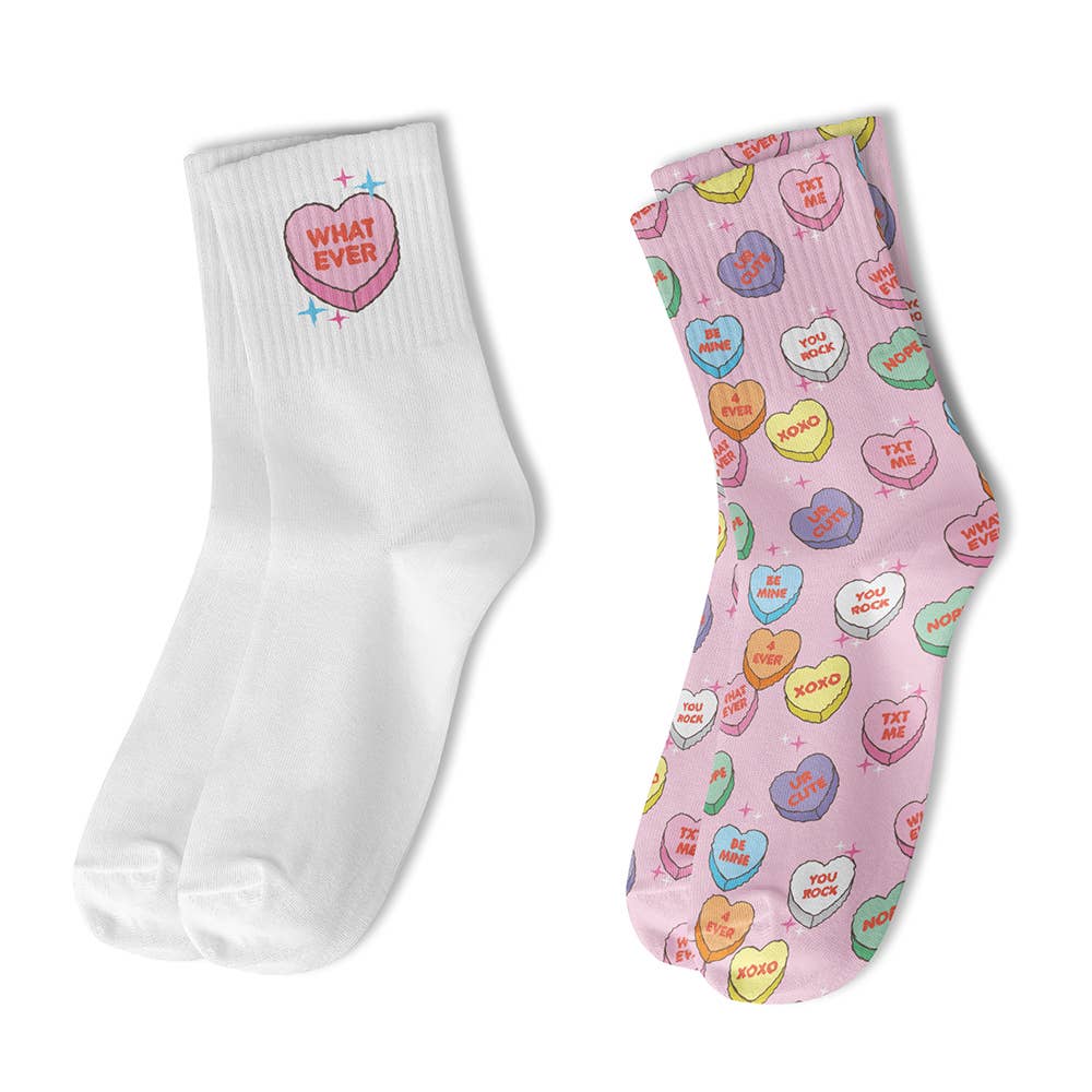 Crew Sock 2 Pack - Candy Hearts