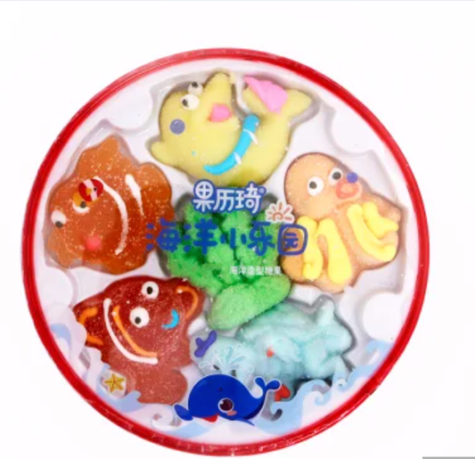 Marshmallow Jelly Cute  Delicious Sea Animal Soft Candy 110g