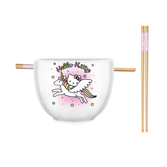 Hello Kitty Unicorn Star 20oz Ceramic Ramen Bow