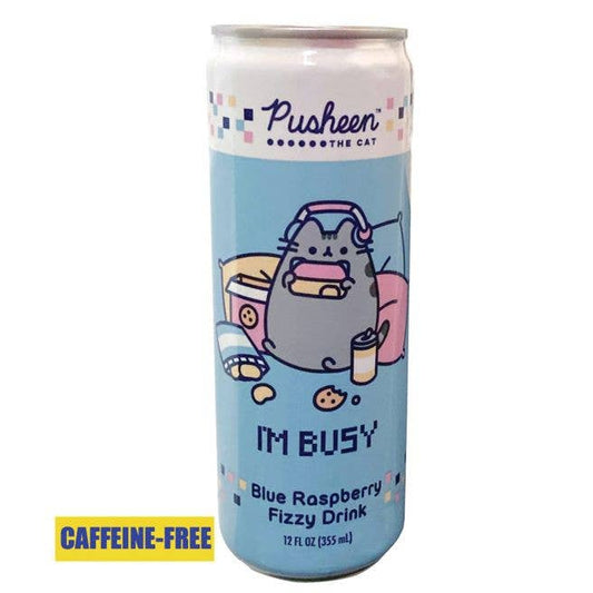 Pusheen I'm Busy Blue Raspberry fizzy Drink